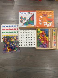Pattern Play Set Bundle (Ages 3–5+): Mindware, Melissa & Doug, Educational Insights