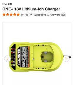 RYOBI 18v Charger 