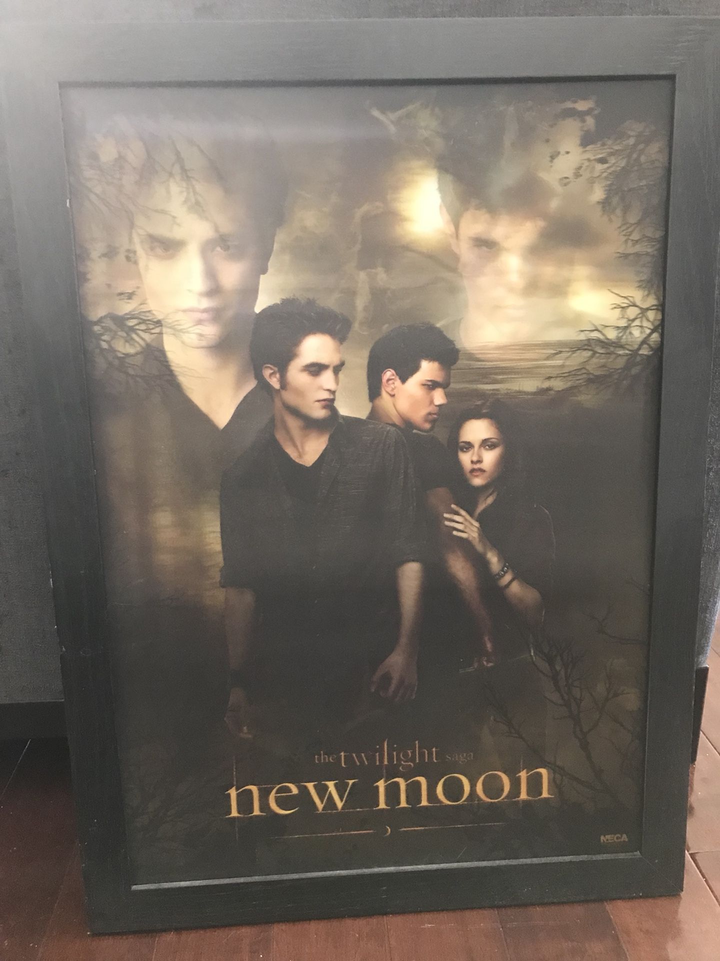Twilight New Moon Holographic Poster Framed