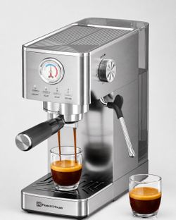 New Espresso Machine with Milk Frother – $59.99