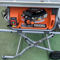 RIDGID 15 Amp 10 in. Portable Corded Pro Jobsite Table Saw with Stand