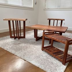 4 Piece Acacia wood Set 