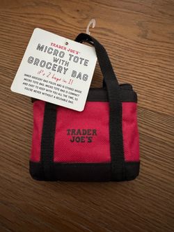 Trader Joe’s micro tote with grocery bag