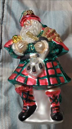 RARE Kurt S. Adler Scottish Santa Christmas Ornament