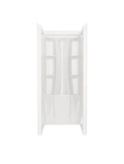 Delta Classic 500 32 in. W x 73.25 in. H x 32 in. D 3-Piece Direct-to-Stud Alcove Shower Surrounds in High Gloss White