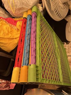 Six Panel Colorful Play Yard Fence