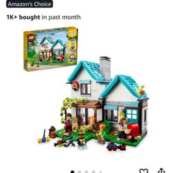 LEGO Creator 3 in 1 Cozy House Building Toys - Toy Figures & Pretend Play Playsets for Boys & Girls, Ages 8+ - 3 Building Options - Gift for Birthdays