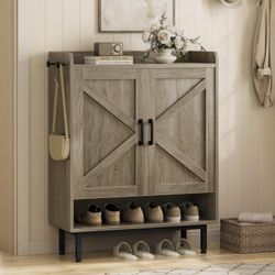 Yaheetech Shoe Storage Cabinet with Doors.