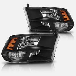 2pcs Headlights Headlamp Assembly For 2009-2018 Dodge RAM 1(contact info removed) 09-18 2010