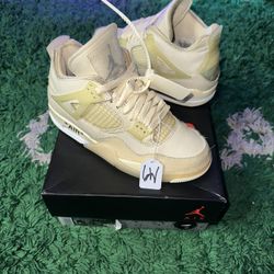 Jordan 4 Off-White Sail 
