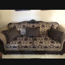 Two Traditional Sofa Bed Couches 