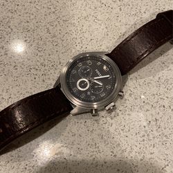 Fossil Brown Leather Men’s Watch (BQ1034)