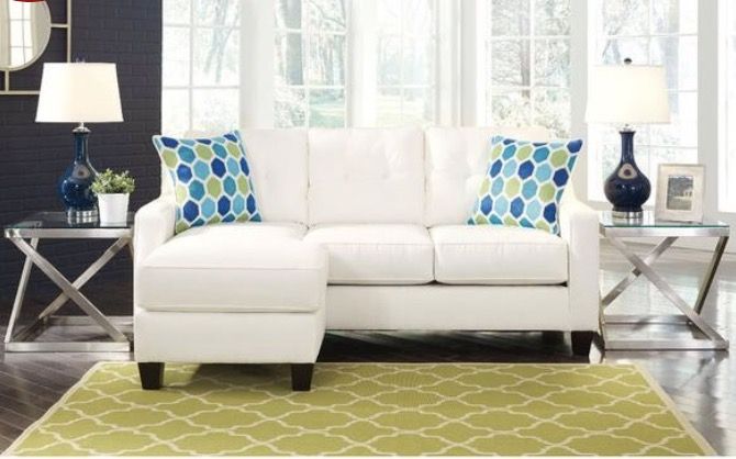 New White Sectional with High Durable Fabric Other deals on couches/loveseats available