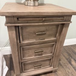 2 Nightstands (Greige) In Like New Condition