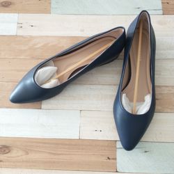 Preston & York Leather Upper Pointed Flats