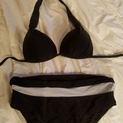 Bathing suit bikini, high waisted Size Large