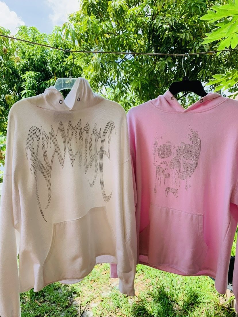 Revenge on sale hoodie pink