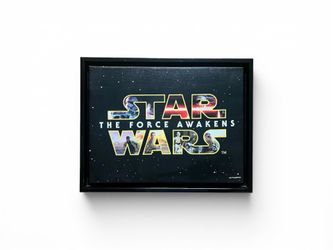 NEGOTIATE - Artissimo Star Wars VII The Force Awakens Framed Wall Art Print Poster