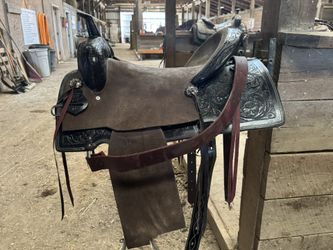 Western Show Hard Seat Saddle 17’ Trade Consider 