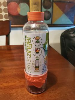 Bottle of water citrus zinger