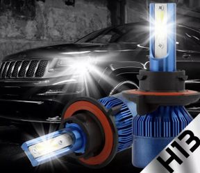 LED HEADLIGHTS H 13 HI/lo BULBS CAR TRUCK PLUG AND PLUG BULBS REPLACEMENT HID