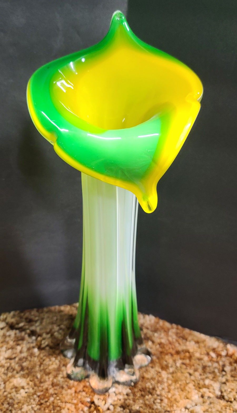 Vintage Murano Jack In The Pulpet Glass Vase