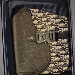 Authentic NWT Dior Jacquard Clutch