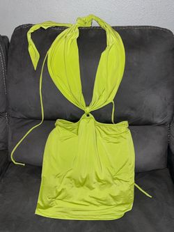 Backless halter dress