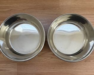 extra-large Top Paw stainless steel dog bowls (120 oz each)