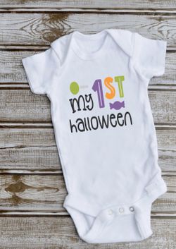 1st Halloween onesie