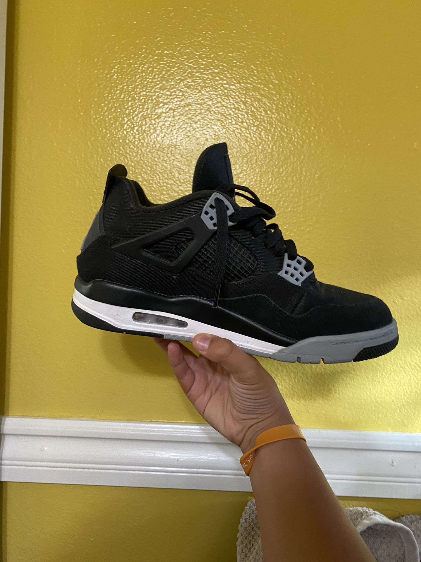 Jordan 4 Black Canvas