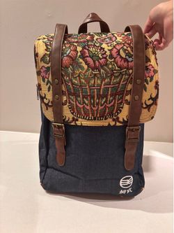 Unique Floral Pattern Designer Backpack