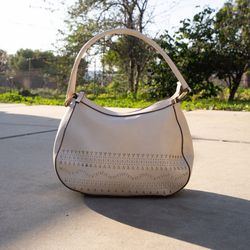 Vintage Light Beige Shoulder Bag