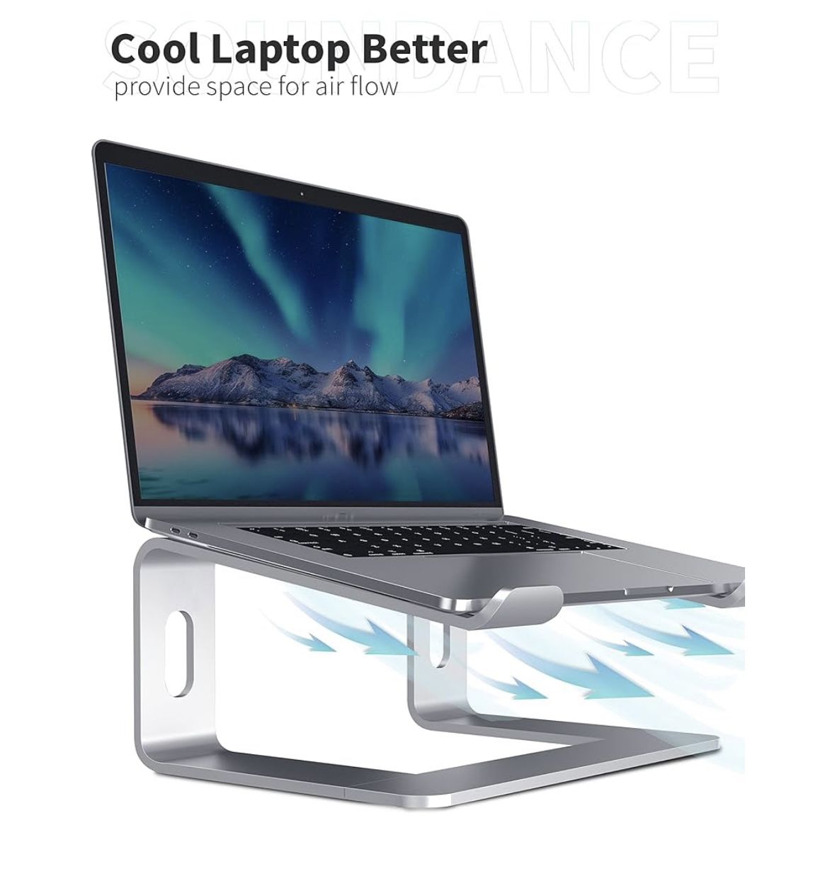 Laptop Stand - Perfect For Use With 2nd Monitor And/Or External Keyboard