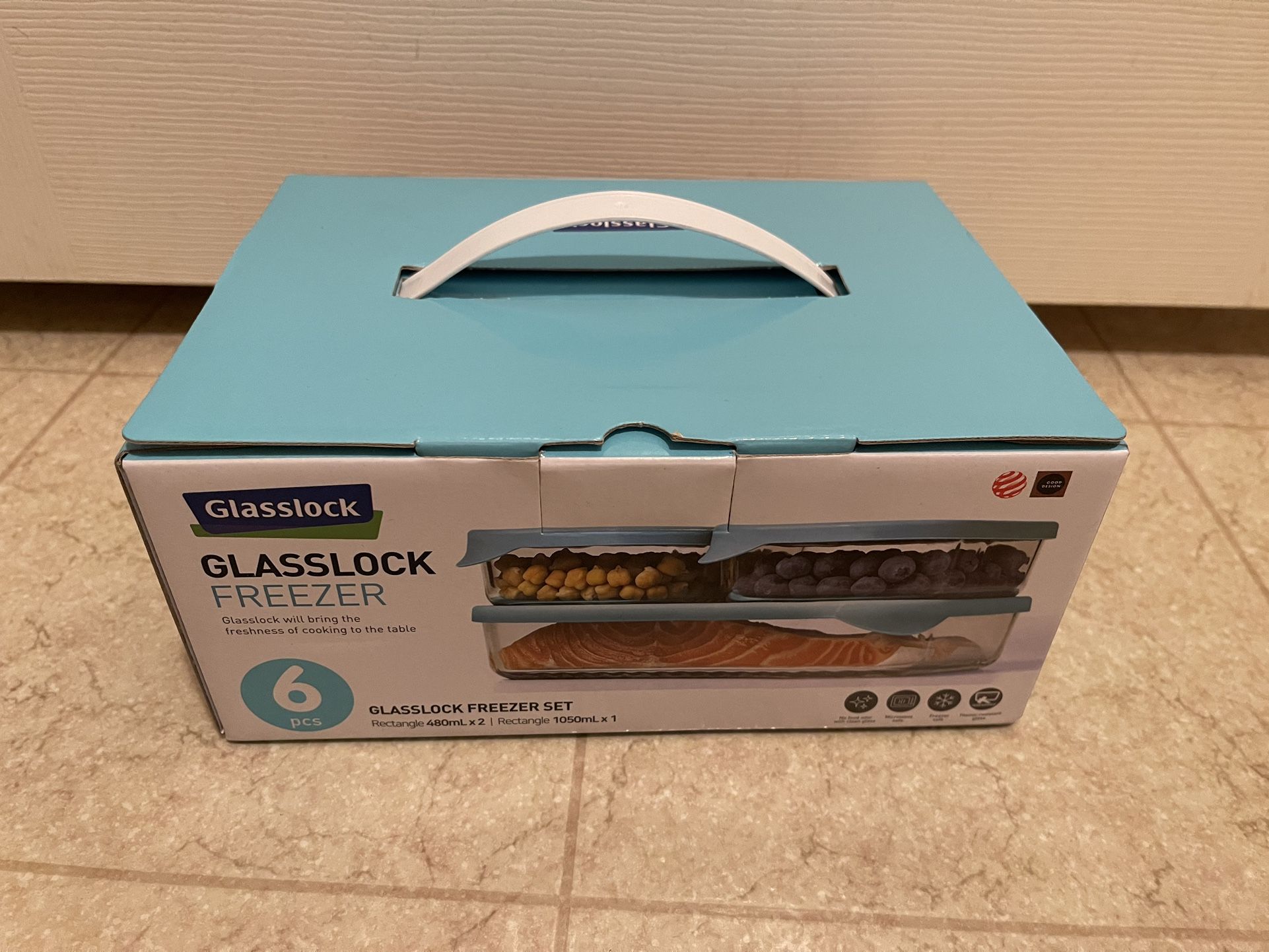 GLASSLOCK 6pc. FREEZER SET