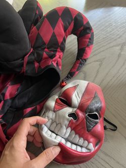 Black And Red Sinister Jester Costume