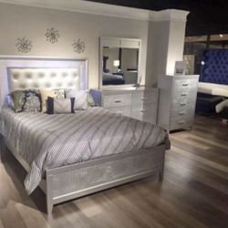 Brand New Luxury Bedroom Set With Led $1399