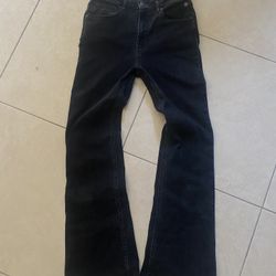 Black Vintage Flared Denim 