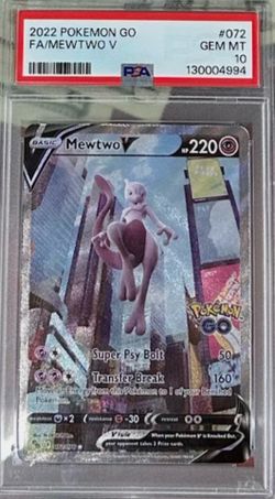 2022 POKEMON GO #072 FULL ART/MEWTWO V PSA 10