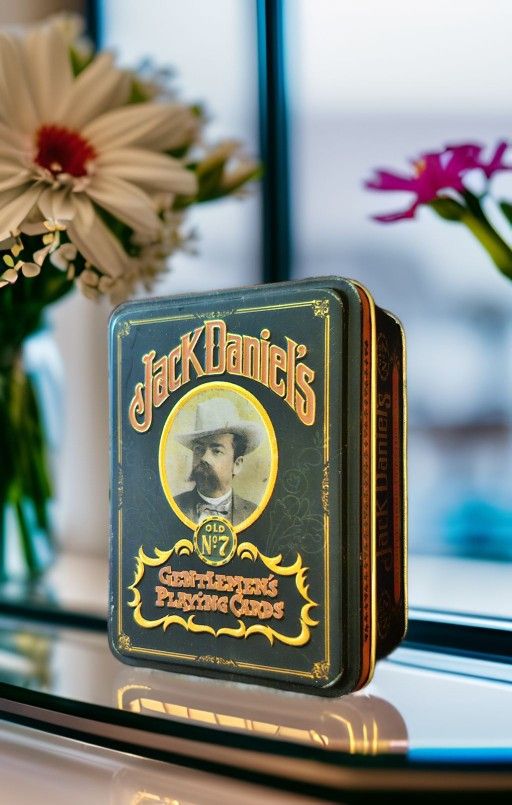 VINTAGE 1970s Jack Daniel's Gentlemen's PLAYING CARDS (2 Decks!) Old No 7