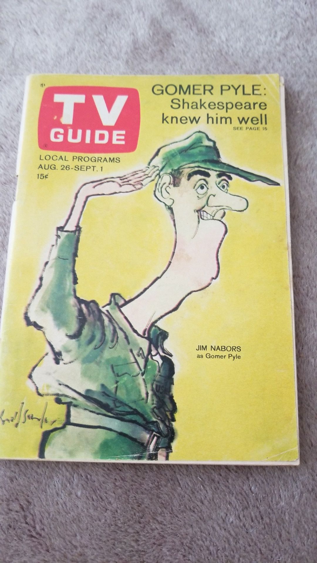 TV Guide, August 1967, excellent condition