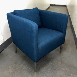 Modern Contemporary Ekero Ikea Blue Accent Armchair Sofa