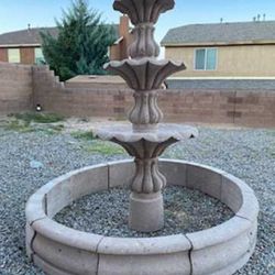 Water Fountain Made Out Cantera 