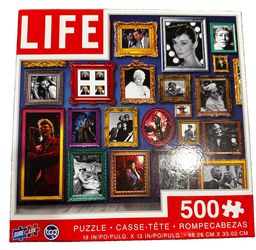 Life Magazine Framed Portraits 500 Piece Jigsaw Puzzle SureLox 19"x13" Brand New