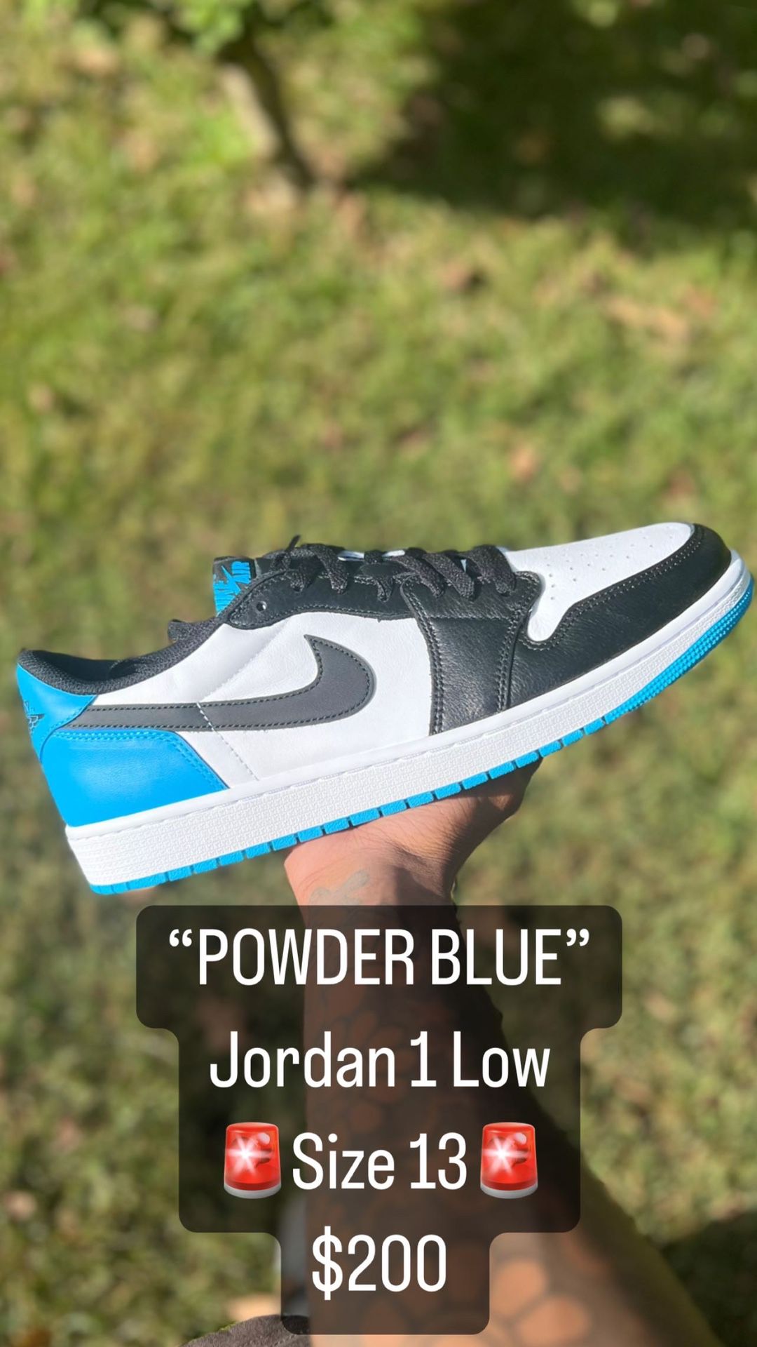 Powder Blue Jordan 1 Low 