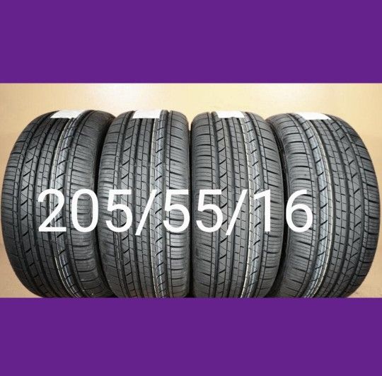4 New Tires 205/55/16 $ 298 Llantas Nuevas