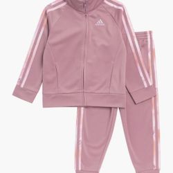 ADIDAS  Kids' 3-Stripes Track Set Size 6