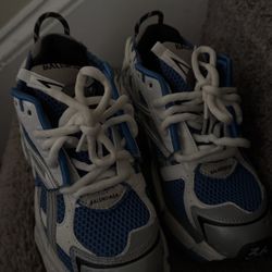 Blue And White Balenciaga Track Runners