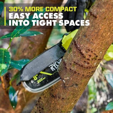 NEW RYOBI PSBCW01B 18V ONE+ HP BRUSHLESS 8 INCH COMPACT PRUNING MINI CHAINSAW TOOL ONLY