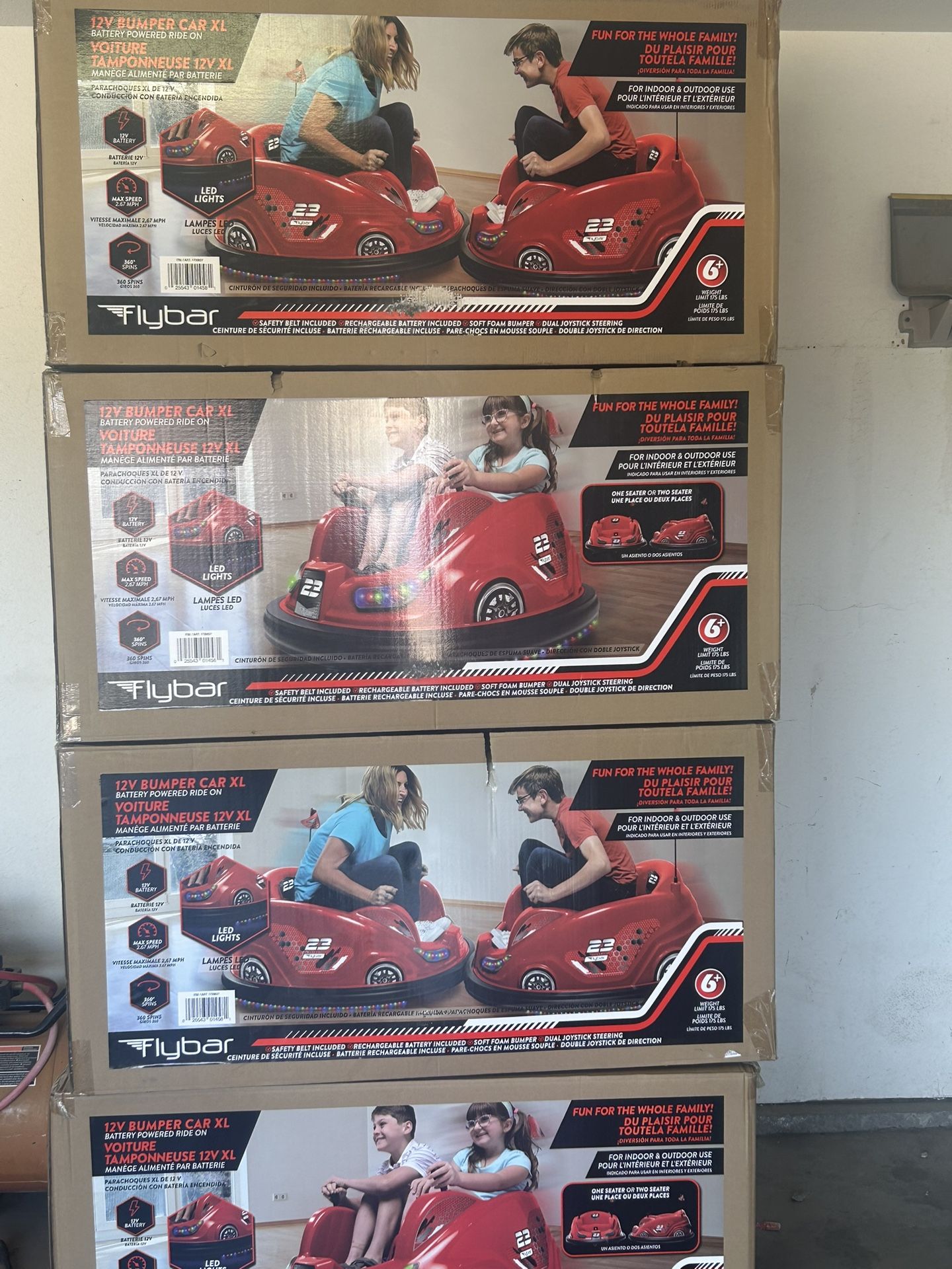 XL fly bar bumper cars